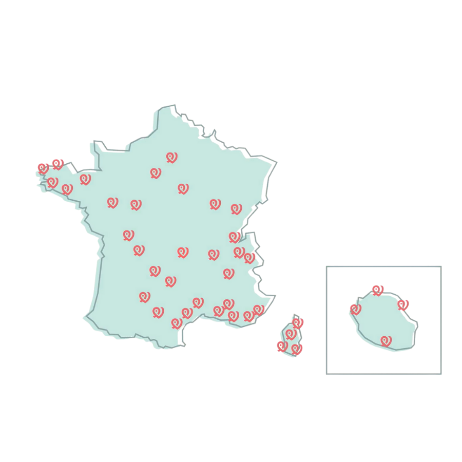 Carte de France SHOP PARK