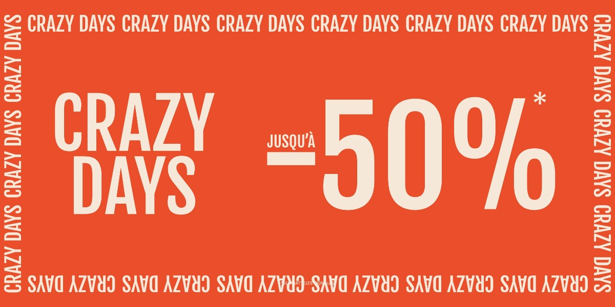 Crazy Days: jusqu’à -50% chez MOA 