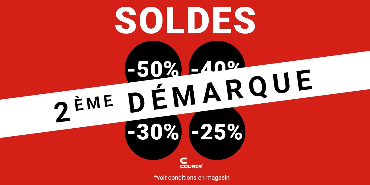 SOLDES 2EME DEMARQUES CHEZ COURIR