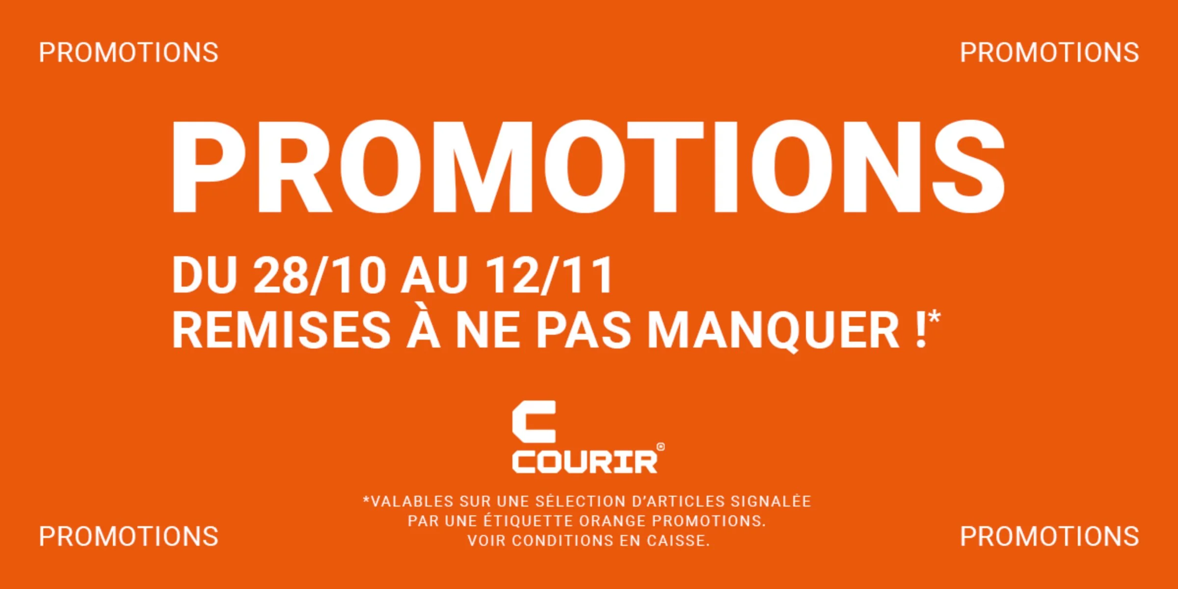 👟 Promotions chez Courir